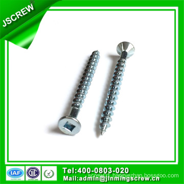 M4 Zinc Plated Flat Head Self Tapping Screw for Wooden